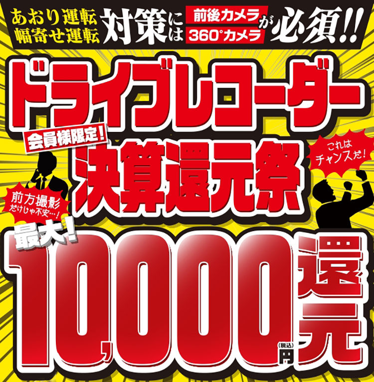 ドライブレコーダー決算還元祭タイトル